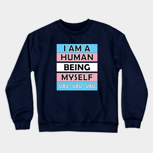 I Am a Human Being Myself Crewneck Sweatshirt by tonyponline